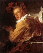 Jean Honore Fragonard Man Playing an Instrument oil